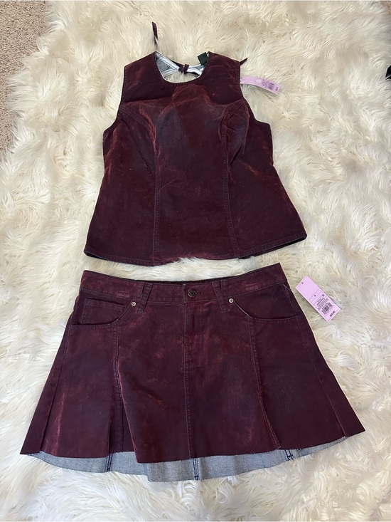 wild fable Dresses & Skirts - NWT wild fable Burgundy Two-Piece Skirt (4) & Top (small) set